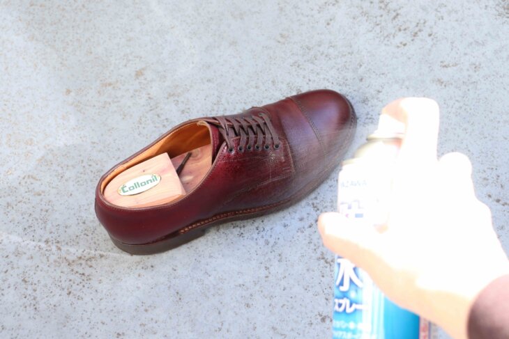 防水スプレーをかける手順